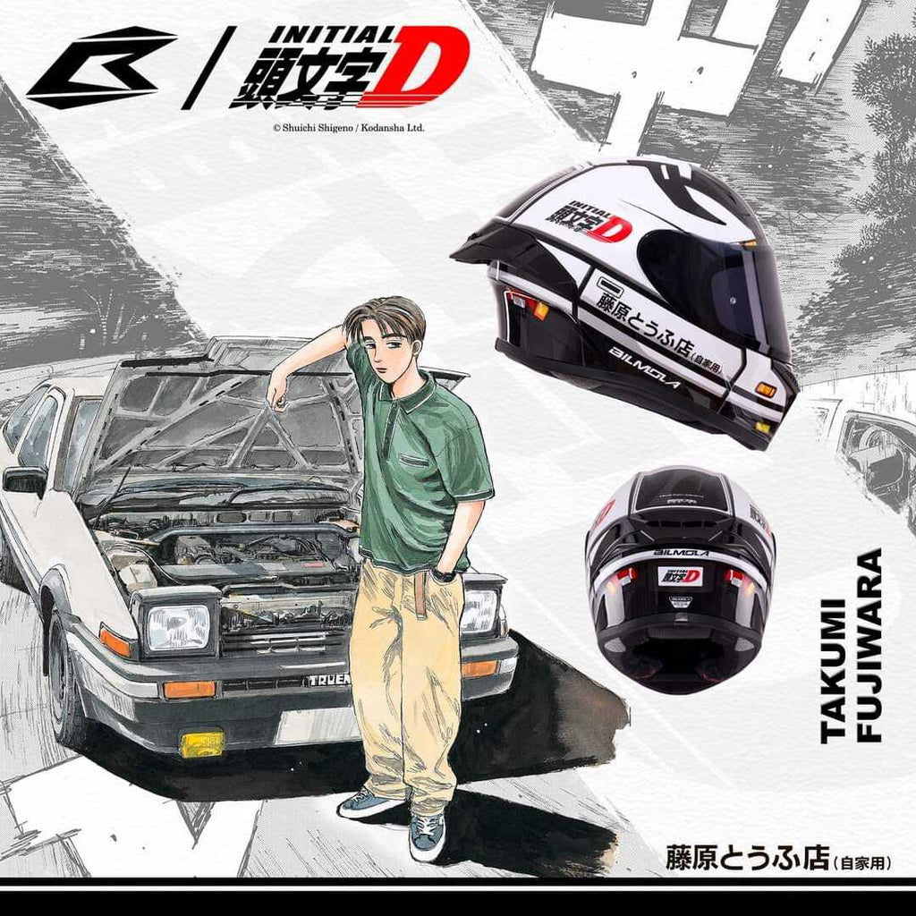 BILMOLA RAPID RSLT INITIAL D AE86 FULL FACE HELMET | Helmetking 頭盔王