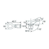KITACO ALUMINUM AIR VALVE T2 L-TYPE - Helmetking È†≠ÁõîÁéã