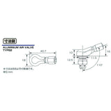 KITACO ALUMINUM AIR VALVE T2 L-TYPE - Helmetking È†≠ÁõîÁéã