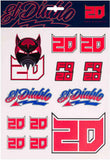 GP RACING FABIO STICKER LARGE - Helmetking È†≠ÁõîÁéã